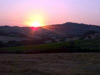 La Casetta bed & breakfast Tavullia: vista panoramica al tramonto 
